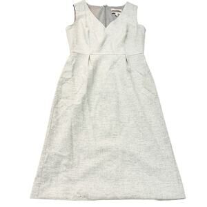 Banana Republic V-Neck Sleeveless Shift Dress Italian Fabric Size 2